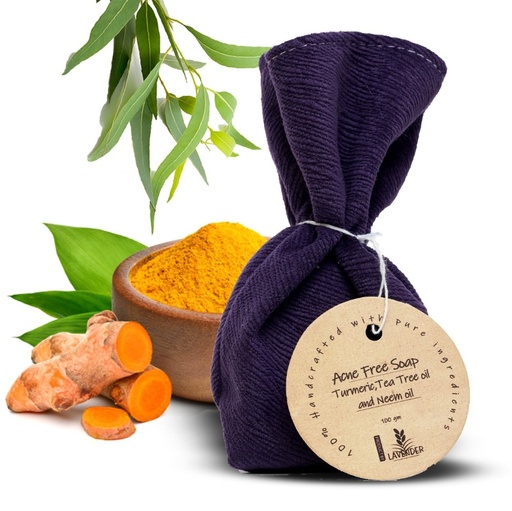 Acne-Free Soap with Turmeric, Tea Tree & Neem